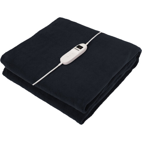 Dimplex Micro-Fleece Heated Throw Blanket - Charcoal