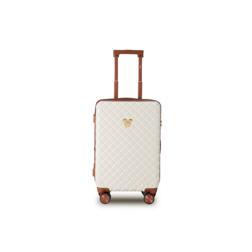 Disney Mickey 54cm Suitcase Luggage Trolley Case - Ivory/Tan