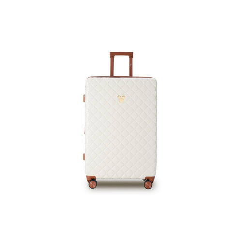 Disney Mickey 76cm Suitcase Luggage Trolley Case - Ivory/Tan