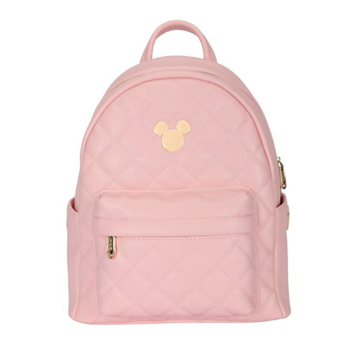 Disney Mickey Deluxe Kids/Children PU Mini Backpack Pink