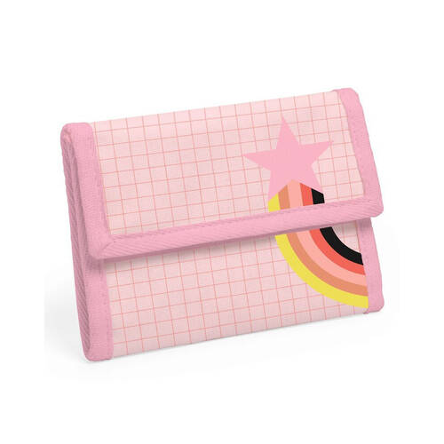 Djeco 14x9cm Pop Wallet Coated Canvas Money Holder 3y+ Pink