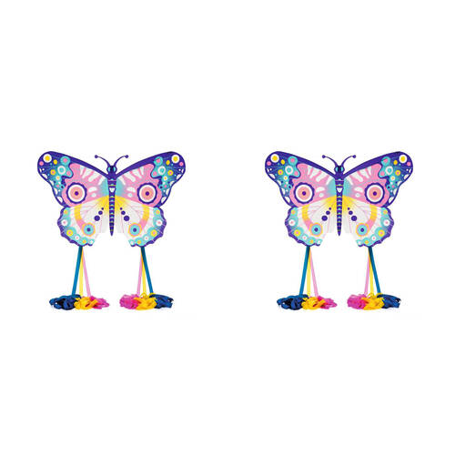 2PK Djeco Maxi Colorful Butterfly Giant Flying Kite Toy Kids/Children 5y+