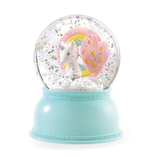 Djeco Kids Unicorn Globe 18cm Night Light Blue 0+