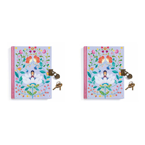 2PK Djeco Marie Secret Notebook 16x20cm Kids/Children 5y+