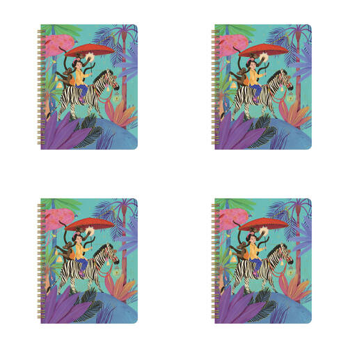 4PK Djeco Judith Spiral Notebook 16x20cm Kids/Children 4y+