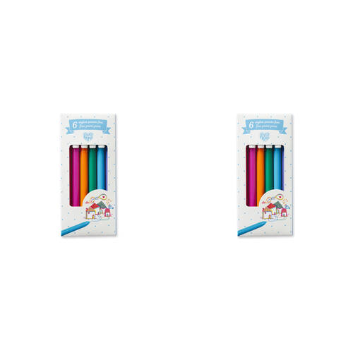 12pc Djeco Gel Pens Coloured Fine Tip/Point Kids/Children 5y+