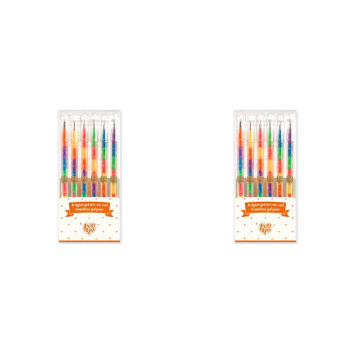 12pc Djeco Rainbow Multi-Coloured Gel Pens Kids/Children 3y+