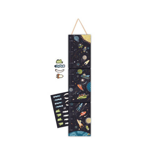 Djeco Space Paper Growth/Height Chart 90cm Wall Hanging 0m+