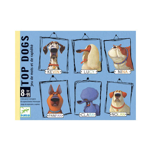 Djeco Top Dogs Observation & Speed Card Game Kids 8y+