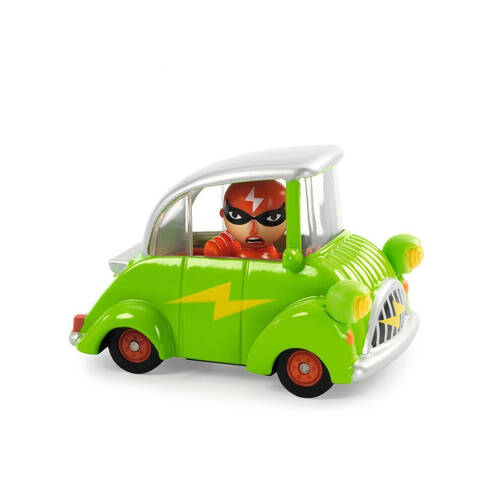 Djeco Green Flash Crazy Motors 4x7cm Kids Play Toy 3y+