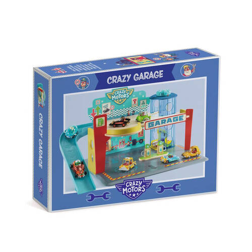 Djeco Crazy Motors Garage Kids 40x32cm Play Toy 3y+