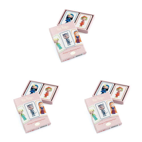 3PK Djeco Mini Mistigri Tinyly Kids Memory Card Game 4y+