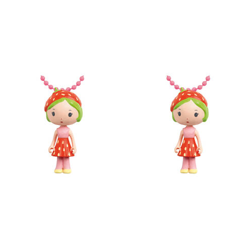 2PK Djeco Berry Tinyly Necklace Kids Plastic 13cm Fashion Jewellery 4y+