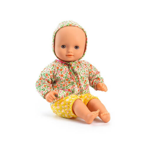 Djeco Pomea Machine Washable Flora 32cm Soft Body Doll 18m+