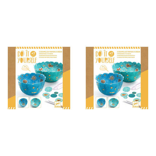 2PK Djeco Do It Yourself In the Sea Bowls Kids DIY Creative Kit 7y+