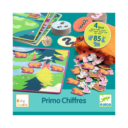 Djeco PrimoNumbers-Concept of Learning Numbers Kids Game 3y+