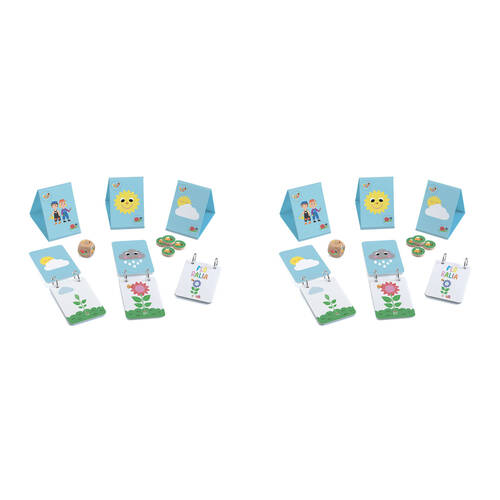 2PK Djeco Floralia Weather Kids/Children Interactive Game 4y+