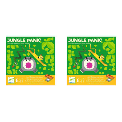 2PK Djeco Jungle Panic Observation & Speed Game Kids 6y+