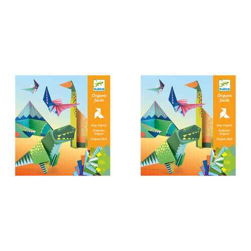 2PK Djeco Dinosaurs Origami Kids Art/Craft Activity Kit 6y+