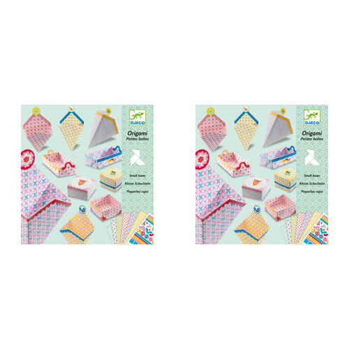 2PK Djeco Small Boxes Origami Kids Art/Craft Activity Kit 7y+