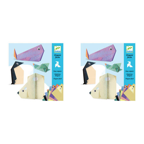 2PK Djeco Polar Animals Origami Kids Art/Craft Activity Kit 6y+