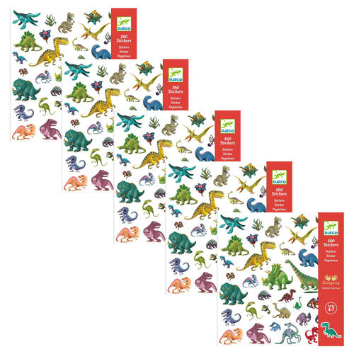 800pc Djeco Dinosaur Decorative Stickers Kids/Children 3y+