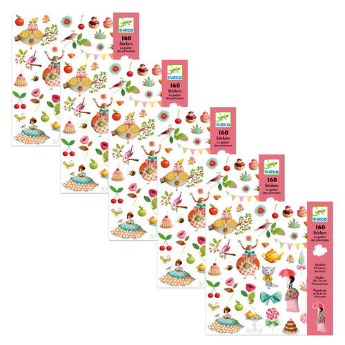 800pc Djeco Tea Party Sticker Kids/Children Art/Craft 3y+