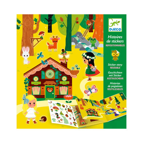 160pc Djeco The Magical Forest Stickers Set Kids Art/Craft 4y+