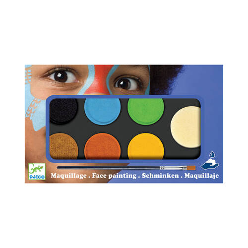 Djeco Nature Body Art Palette 6-Colours Face Paint Set 3y+