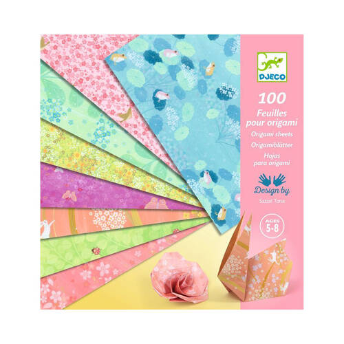 100pc Djeco Haru By Petit Pan Origami Sheets Art/Craft Set 5y+