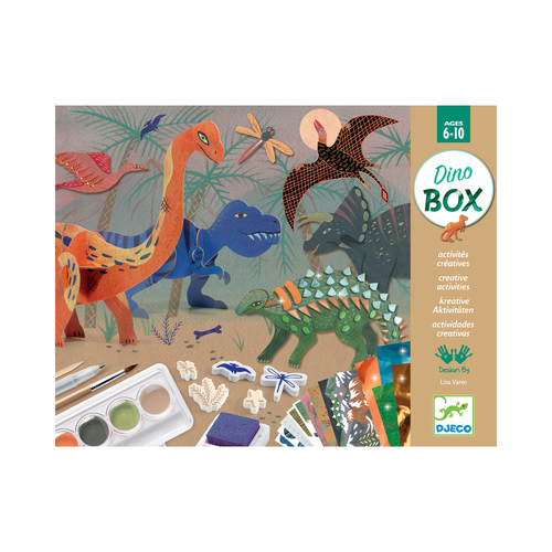 Djeco The World of Dinosaurs Multi Kids/Children Craft Box Kit 6y+