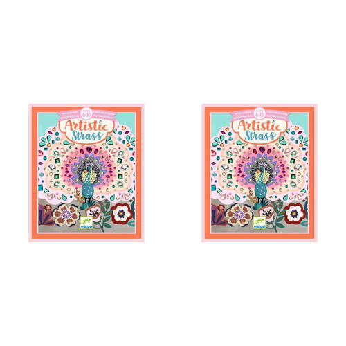 2PK Djeco Wild Beauty Artistic Strass Kids DIY Creative Craft Kit 6y+