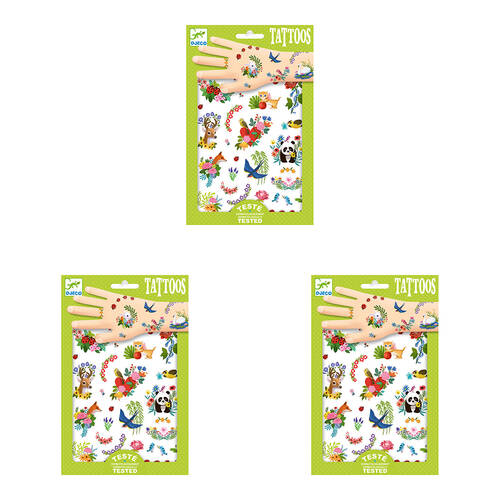 150pc Djeco Happy Spring Temporary/Fake Tattoos Kids 3y+