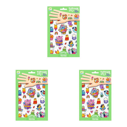 150pc Djeco Sweet Mimi Temporary/Fake Tattoos Kids 3y+