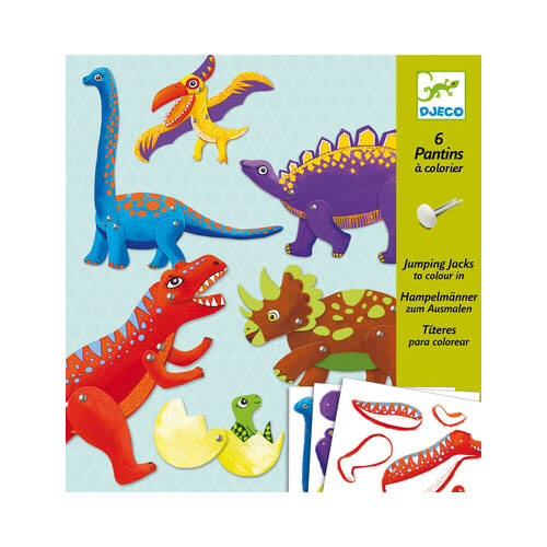 Djeco Dinos Small Pop-Out Dinosaur Puppet Kids/Children 6y+