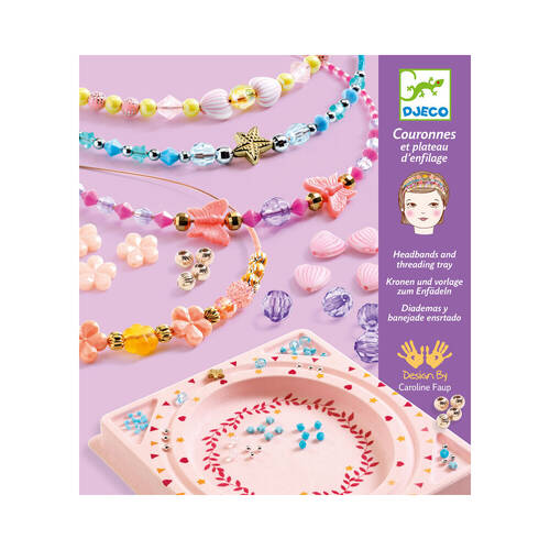 Djeco Plastic Precious Headbands DIY Beading Kit Set Kids/Children 8y+