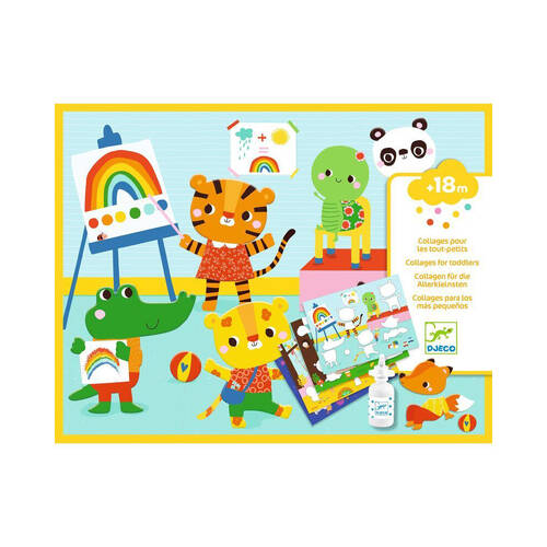 Djeco The Day Collage Pre-Cut Cardboard DIY Kit Kids Toy 18m+