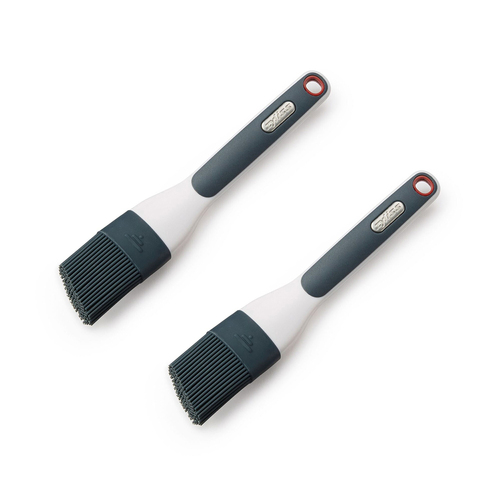 2x Zyliss Silicone Pastry Brush Baking/Cooking - Charcoal