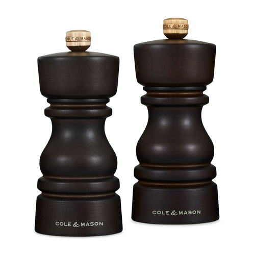 Cole & Mason London 13cm Beech Wood Salt & Pepper Mill Set - Brown