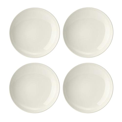 4pc Mikasa Cranborne Stoneware Pasta Bowl Set, 24cm - Cream