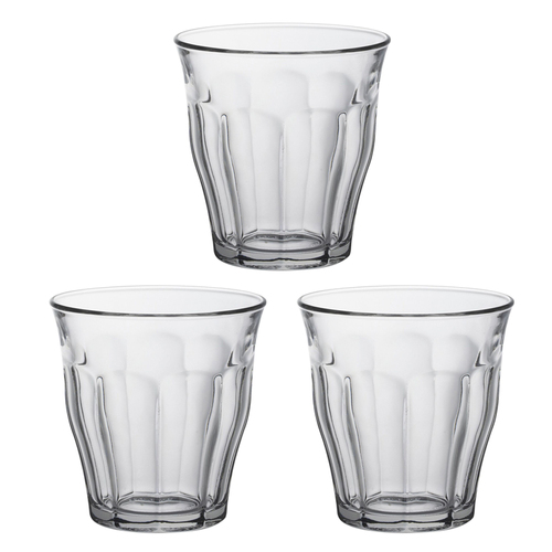 3x 4pc Duralex Picardie 220ml Glass Tumbler Set - Clear