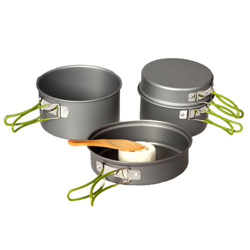 4pc Domex Anodised Aluminium Outdoor Camping Cook Set