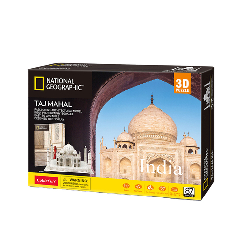 87pc National Geographic 28.4cm India - Taj Mahal 3D Puzzle 8+