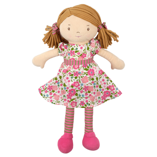 Bonikka Fran Dames Doll 40cm Plush Toy w/ Light Brown Hair 0m+