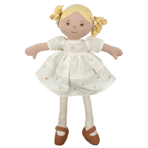 Bonikka Priscy Linen Doll 42cm Soft Toy w/ Blonde Hair 0m+