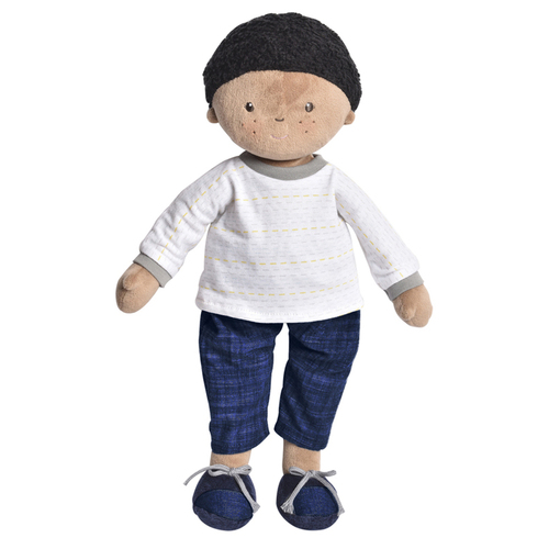 Bonikka Jayden Doll 42cm Soft Toy w/ Black Hair 0m+