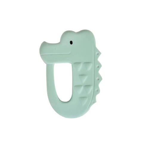 Tikiri Rubber Crocodile Flat Teether-Boxed 91504 Kids/Infant Chew Toy 0m+