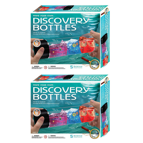 2PK Kaper Kidz 5- In-1 Make Your Own Discovery Bottle Kids/Childrens Toy 8Y+