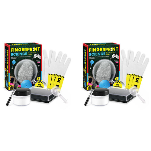 2PK Kaper Kidz Fingerprint Science Kit Kids/Childrens Toy 8Y+