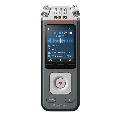 Philips DVT6115 24bit 96kHz 3-Microphone Digital Voice Recorder